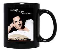 Apular Alright Alright Alright Matthew Mcconaughey Film Movies Quotes Magic Mike - Taza de café y té, 425.2 g, color negro, 5xnn55