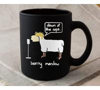Apular Baarry Manilow Barry Copacabana - Tazas de café de cerámica de 325 ml, el mejor regalo para las vacaciones, GP8VLI, color blanco (negro)
