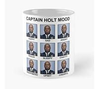 Apular Brooklyn Raymond Holt Mood Ray Nine Captain Best Taza con capacidad para la mano, 325 ml, hecha de cerámica de mármol