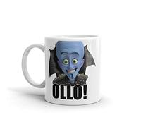 Apular Megamind - Will Ferrell - Ollo! Hello!. Tazas de café clásicas de 325 ml, mango en C y construcción de cerámica. Tazas de cerámica brillante de 325 ml para amantes del café