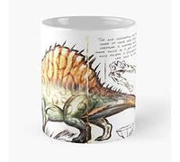Apular Spino Evolved Ark Survival Dinosaur Spinosaur, la mejor taza con capacidad para la mano, 325 ml, hecha de cerámica de mármol