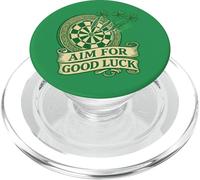 Apunta a la Buena Suerte, trébol irlandés, Dardos, Día de San Patricio PopSockets PopGrip para MagSafe