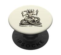 Apunta al Portador de la antorcha de Fuego PopSockets PopGrip Adhesivo