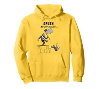 Apush Me Off a Cliff 2025 Examen Ap para Estudiantes Bandera Americana Sudadera con Capucha