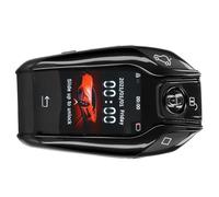 Aputoxz Carcasa de repuesto negra modificada para llave de mando a distancia inteligente, pantalla LCD para arranque original de un solo empuje con OBD universal TK800+ pantalla táctil LCD inteligente