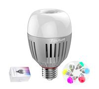 Aputure Accent B7C 7 W RGBWW LED Smart Bulb, TLCI 96+ CRI 95+ 2000 K - 1000 K batería de control de aplicación incorporada y alimentación de CA a través del conector E26 / E27