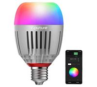 Aputure Accent B7C Bombillas Led Inteligentes 7W RGBWW, TLCI 96+ CRI 95+ 2.000-10.000K, Modo CCT/HSI/FX con Control de la App Sidus Link, Batería Incorporada/Alimentación de CA a Través de E26/E27