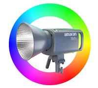 Aputure Amaran 150c (RGB, 2500K-7500K) Fuente Puntual LED a Todo Color, Soporte para Paraguas Incorporado, Montura Bowens y 9 Efectos, con Sistema de Refrigeración Silenciosa y Aplicación Sidus Link