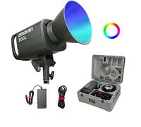 Aputure Amaran 300C RGBWW Luz de video LED a todo color, 300W bicolor 2500K a 7500K Montaje Bowens Luz continua Control de aplicación Bluetooth 9 Sistema FX DC/AC Fuente de alimentación Ventilador sil