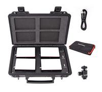 Aputure Amaran AL-MC Kit de Viaje con 4 Luces, RGBWW en Cámara, 3200K-6500K, CRI/TLCI 96+, Modo HSI, Soporte de Atracción Magnética y Aplicación y Carga Inalámbrica con USB-C