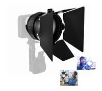 Aputure Amaran Mini Fresnel con minipuertas de Granero de 4 Hojas Accesorio Fresnel ultracompacto para Amaran Ray 60c y 120c y Otras Luces de Montaje Bowens