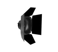 Aputure Barndoors para la Serie Aputure 120/300, Serie Amaran con Montura Bowens, Construcción Metálica Duradera, Tela de Terciopelo de 4 Hojas, Panal y Soporte de Gel Magnético