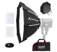 Aputure Light Dome Quick Dome 40 Softbox, soporte circular Bowens de 40 cm con diseño de liberación rápida, incluye difusión, rejilla de control de luz y bolsa de transporte para luz de video LED