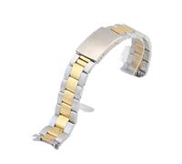 APVMFMKLTG 16 mm 18 mm 19 mm 20 mm 21 mm 22 mm 24 mm 26 mm Correa de reloj de acero inoxidable con extremo curvo for Casio Fit for pulsera Seiko Pulsera universal(GOLD,19mm)