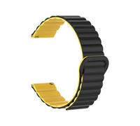 APVMFMKLTG Banda de bucle magnético de 20 mm 22 mm apta for Amazfit GTS4/2/3/3pro/GTS2 Apto for Mini/GTR 4 42 mm/47 mm/GTR2/2e/stratos Pulsera de cinturón apta for correa Amazfit Bip(16. Black with ye