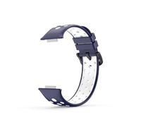 APVMFMKLTG Correa compatible con Huawei Watch Fit 2, correa for reloj inteligente, pulsera transpirable, pulsera deportiva de silicona for Huawei Watch Fit2, accesorios(Blue-white)