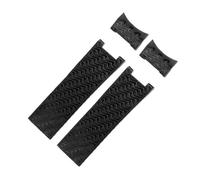 APVMFMKLTG Correa de caucho de silicona con extremo curvado de 22 mm for Ulysse Fit for Nardin Watchband 263 Fit for DIVER Pulseras de reloj de metal a prueba de agua Negro Marrón Azul(A black-no buck