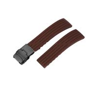 APVMFMKLTG Correa de goma for reloj, 18mm, 20mm, 22mm, 24mm, compatible con Seiko, compatible con Omega, compatible con Samsung, accesorios universales for pulsera de reloj(Brown-black,22mm)
