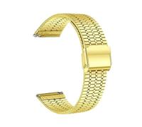 APVMFMKLTG Correa De Malla De 22 Mm For Huami Fit For Amazfit Fit For GTR 47 Mm Fit For Pace Stratos Bip 5 Correa De Pulsera De Reloj De Acero Fit For Amazfit Fit For GTR 4 3 Pro 2 2e(Gold,For Amazfit