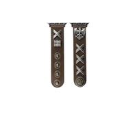 APVMFMKLTG Correa De Metal For Reloj, Pulsera De Cuero Retro, Cadena Apta For Iwatch9876543Ultra40 41 42 44 45 49mm, Remache Punk For Hombres Y Mujeres(B,42 44 45 49mm)