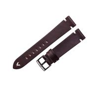APVMFMKLTG Correa de reloj 18mm 20mm 22mm correas de reloj rojo marrón hecho a mano S pulsera de liberación rápida apta for Gear S3(Coffee Brown-black,22mm)