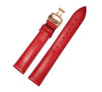 APVMFMKLTG Correa De Reloj Apta For Casio Correa De Reloj Apta For Armani Apta For Longines Apta For EBOHR Apta For Tissot Cadena Suave Mujer 12 Mm 14 Mm 16 Mm 18 Mm(ZP-03-Red-Rose-B1,14mm)