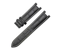 APVMFMKLTG Correa De Reloj Apta For GC Fit For Correa De Reloj Guess Apta For Pulsera Con Hebilla De Mariposa 20 * 11mm 22 * 13mm Correa For Hombres Y Mujeres(Black white,20-11mm)