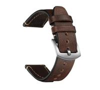 APVMFMKLTG Correa De Reloj Apta For Seiko Apta For Correas De Reloj Snxs79 For Hombres Y Mujeres Aptas For Rolex 18mm 20mm 22mm Pulsera De Cinturón De Muñeca(DarkBrown-Silver,22mm)