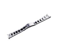 APVMFMKLTG Correa De Reloj De 19 Mm Correa De Plata Pulida Hueco Extremo Curvo Pulsera Estilo Ostra Apto For SEIKO 5 SNXS73 75 77 79 80 81 Apto For SNFF05 Apto For SNXG47