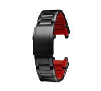 APVMFMKLTG Correa De Reloj De Acero Inoxidable 316 Compatible Con Casio Fit For GSHOCK Fit For MTG-B1000 G1000 Pulsera De Correa De Metal(Black-RED)
