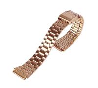 APVMFMKLTG Correa De Reloj De Acero Inoxidable Casio F-91W, 18mm, Apta For SGW400 F91W F84 F105/108/A158W/168 AE1200/1300, Pulsera De Acero Vintage(Rose Gold-C)