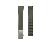 APVMFMKLTG Correa De Reloj De Goma FKM Universal, Suave Y Cómoda, De 18, 19, 20, 21 Y 22MM, Cortada A Medida, Premium Fluororubber(Olive Green-Buckle,22mm)