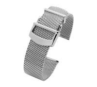 APVMFMKLTG Correa De Reloj De Malla De 20 Mm Y 22 Mm For IWC Fit For PORTOFINO Fit For PORTUGIESER Hebilla Plegable Pulsera De Acero Inoxidable Correa De Reloj De Repuesto(22mm)