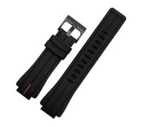 APVMFMKLTG Correa De Reloj De Silicona Apta For Casio Fit For G-SHOCK GA2100 GA-2100 GM2100 DW5600 DW6900 Correa Deportiva De Goma Negra Resistente Al Agua 16mm(Red line-black)