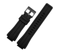 APVMFMKLTG Correa De Reloj De Silicona Apta For Casio Fit For G-SHOCK GA2100 GA-2100 GM2100 DW5600 DW6900 Correa Deportiva De Goma Negra Resistente Al Agua 16mm(Black line-black)