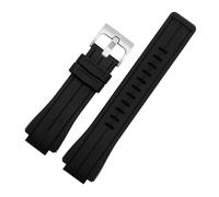 APVMFMKLTG Correa De Reloj De Silicona Apta For Casio Fit For G-SHOCK GA2100 GA-2100 GM2100 DW5600 DW6900 Correa Deportiva De Goma Negra Resistente Al Agua 16mm(Black line-silver)