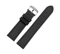 APVMFMKLTG Correa de reloj deportivo de nailon de 18mm, 19mm, 20mm, 22mm, 23mm y 24mm, correa de reloj con parte inferior de lona, accesorios de pulsera for hombre y mujer(Black steel pin,24mm)
