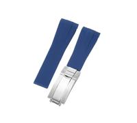 APVMFMKLTG Correa De Reloj For Rolex Fit For DAYTONA Fit For SUBMARINER Fit For Yacht-Master Fit For GMT Explorer Silicona 20 Accesorio De Reloj De Goma Reloj Pulsera Correa Cadena(Sky Blue-Steel-Z9)