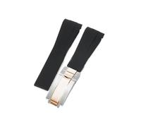 APVMFMKLTG Correa De Reloj For Rolex Fit For DAYTONA Fit For SUBMARINER Fit For Yacht-Master Fit For GMT Explorer Silicona 20 Accesorio De Reloj De Goma Reloj Pulsera Correa Cadena(Sky Blue-No buckle)