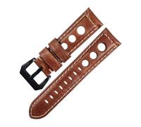 APVMFMKLTG Correa de reloj pulsera 20mm correa de reloj transpirable 22mm 24mm apto for Galaxy Watch apto for Active 2(Light brown-Black,22mm)