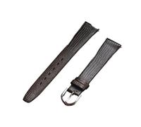 APVMFMKLTG Correa de reloj vintage de 12 mm, 14 mm, 16 mm, 18 mm, 19 mm, 20 mm y 21 mm, banda de reloj fina y suave en relieve((brown) silver buckle,20mm)