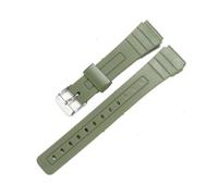 APVMFMKLTG Correa De Repuesto For Reloj Casio F91W F-91W, Correa De Resina Negra Con Pasadores, Hebilla De Metal, Pulsera De Silicona TPU(Military Green S)