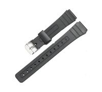 APVMFMKLTG Correa De Repuesto For Reloj Casio F91W F-91W, Correa De Resina Negra Con Pasadores, Hebilla De Metal, Pulsera De Silicona TPU(Black S)