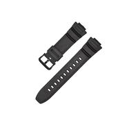 APVMFMKLTG Correa De Silicona For Reloj Casio, Compatible Con MCW-100H/110H/W-S220/HDD-S100 WV-200/AE-2000/2100, Correa De Resina De 16mm, Accesorios For Reloj(16mm Bblack)