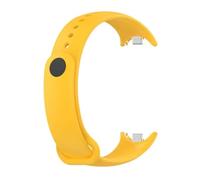 APVMFMKLTG Correa Fit For Mi Band 8 Pulsera Fit For Xiaomi Fit For Mi Band 8 Correa Metal-plug Silicone SmartWatch Pulsera Fit For Mi Band 8 Pulsera(07 yellow)