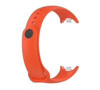 APVMFMKLTG Correa Fit For Mi Band 8 Pulsera Fit For Xiaomi Fit For Mi Band 8 Correa Metal-plug Silicone SmartWatch Pulsera Fit For Mi Band 8 Pulsera(06 orange)