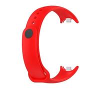 APVMFMKLTG Correa Fit For Mi Band 8 Pulsera Fit For Xiaomi Fit For Mi Band 8 Correa Metal-plug Silicone SmartWatch Pulsera Fit For Mi Band 8 Pulsera(03 red)