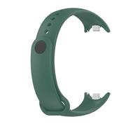 APVMFMKLTG Correa Fit For Mi Band 8 Pulsera Fit For Xiaomi Fit For Mi Band 8 Correa Metal-plug Silicone SmartWatch Pulsera Fit For Mi Band 8 Pulsera(09 green)