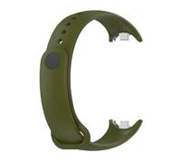 APVMFMKLTG Correa Fit For Mi Band 8 Pulsera Fit For Xiaomi Fit For Mi Band 8 Correa Metal-plug Silicone SmartWatch Pulsera Fit For Mi Band 8 Pulsera(12 army green)