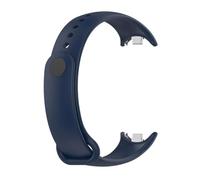 APVMFMKLTG Correa Fit For Mi Band 8 Pulsera Fit For Xiaomi Fit For Mi Band 8 Correa Metal-plug Silicone SmartWatch Pulsera Fit For Mi Band 8 Pulsera(10 navy blue)